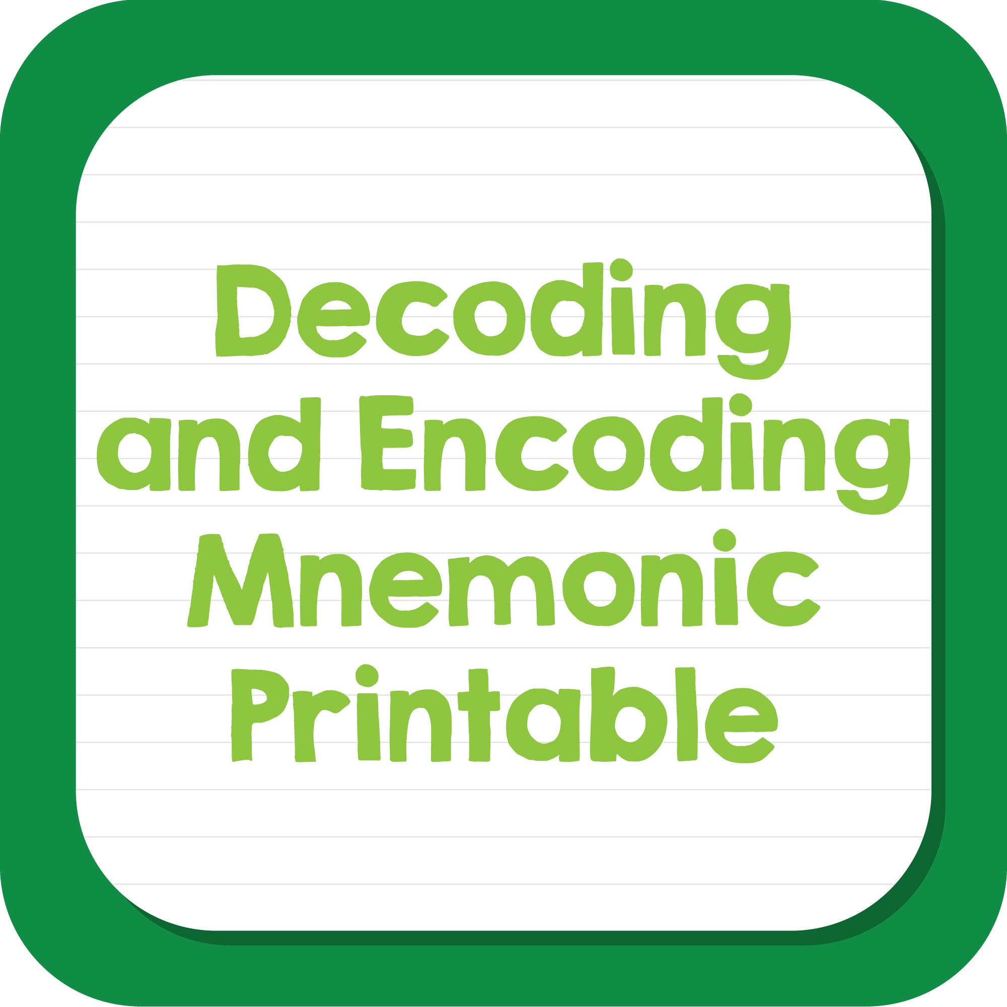 Decoding and Encoding Mnemonic Printable