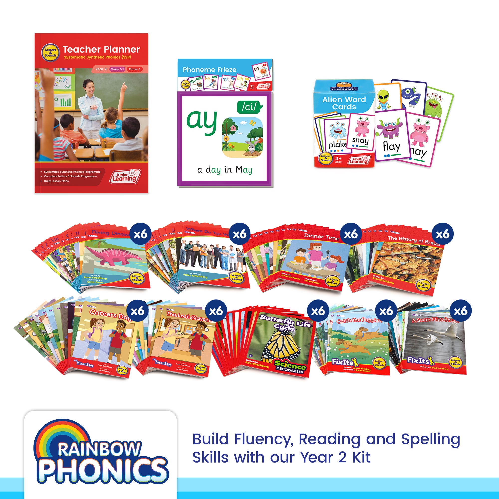 Rainbow Phonics Kits Year 2