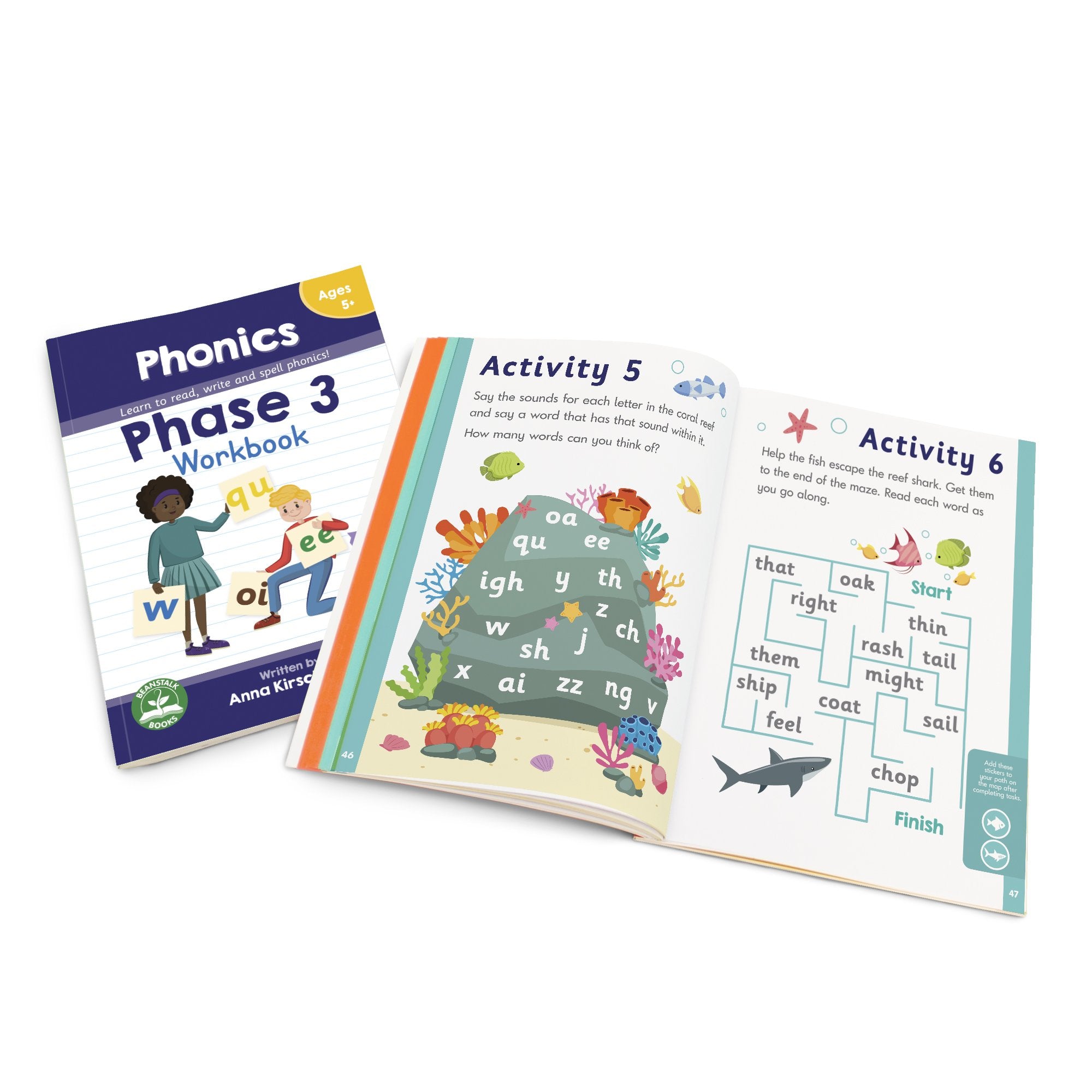 Phase 3 Phonics Workbook - 12 Pack