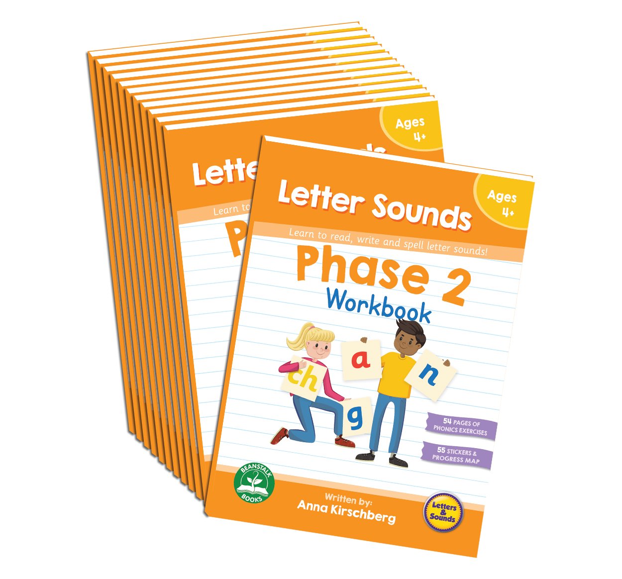 Phase 2 Letter Sounds Workbook - 12 Pack